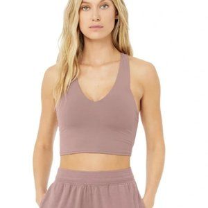 Alo Yoga, Airbrush Real Bra Tank, Woodose, Size M